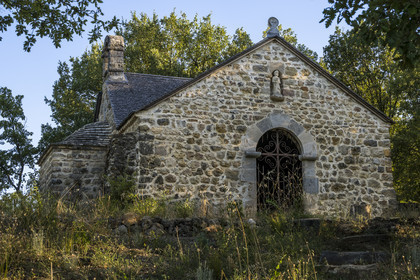 France, Var, Provence Verte (Green Provence), Bras village next to Saint Maximin, Le Peyrourier - une campagne en Provence, the rebuilt Templar chapel