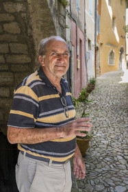 France, Drome, regional natural park of Baronnies provencales, Montbrun les Bains, labeled the Most Beautiful Villages of France, Gérard Chappon, deputy mayor of the commune and amateur historian