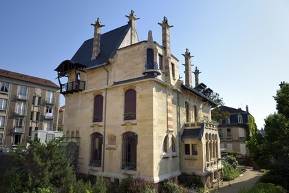 France, Meurthe-et-Moselle, Nancy, the Villa Majorelle of Art Nouveau style by architect Henri Sauvage