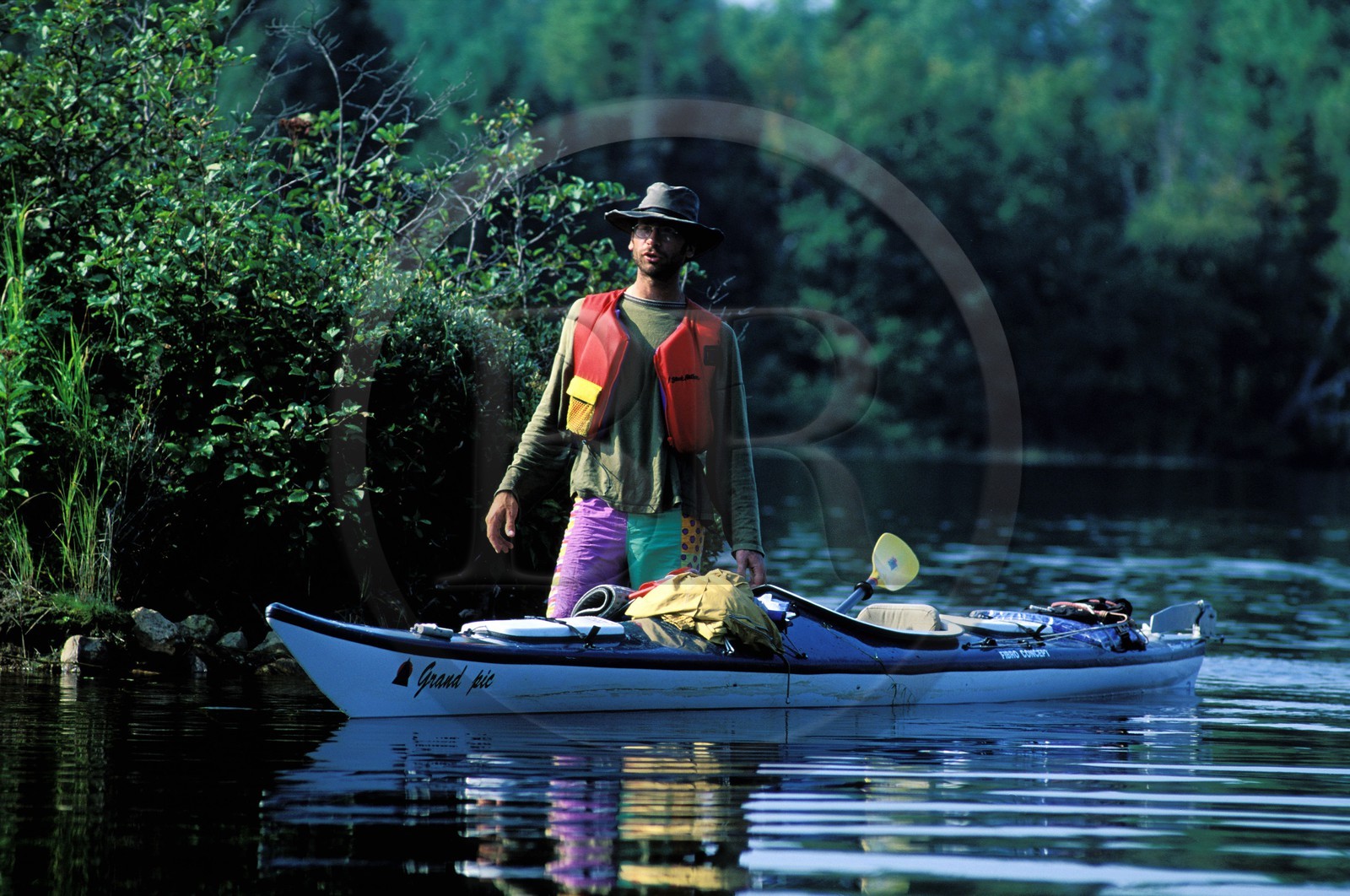 Canada, province de Québec, Réserve faunique de la Vérendrye, pause le long de la rivière Outaouais