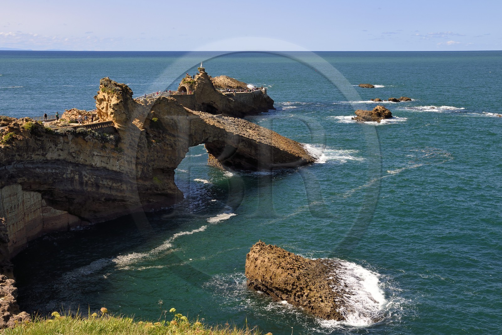 France, Pyrénées-Atlantiques (64), Pays-Basque, Biarritz, le Rocher de la Vierge