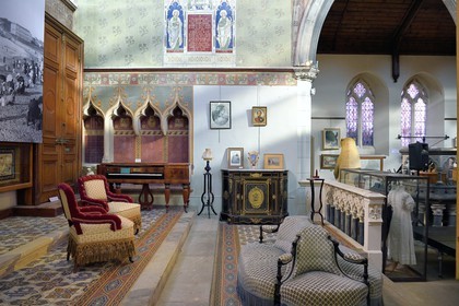 France, Pyrenees Atlantiques, Basque Country, Biarritz, Musée historique - Old Biarritz museum in an former Anglican church