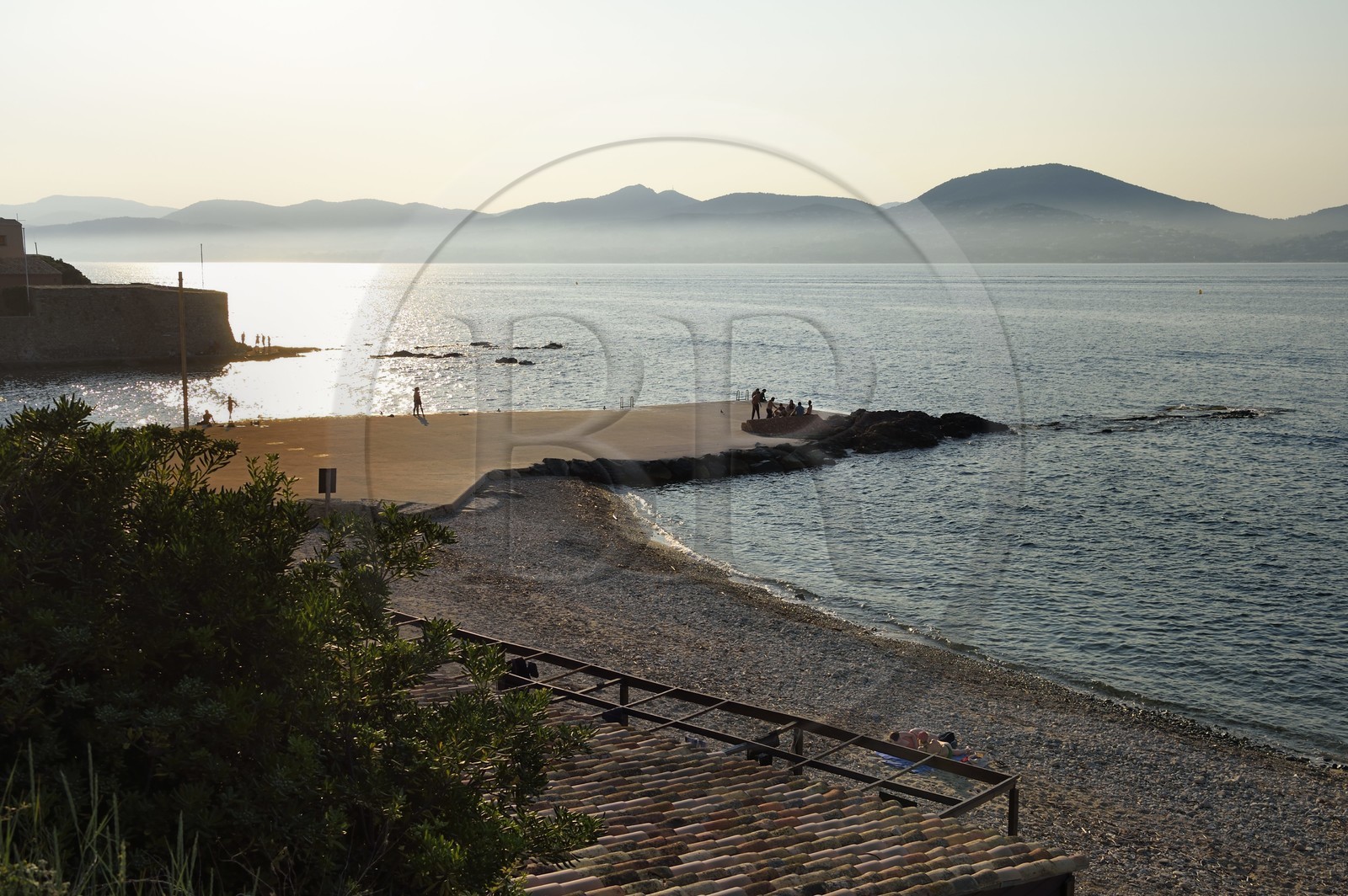 France, Var (83), Saint-Tropez, plage de la Fontanette