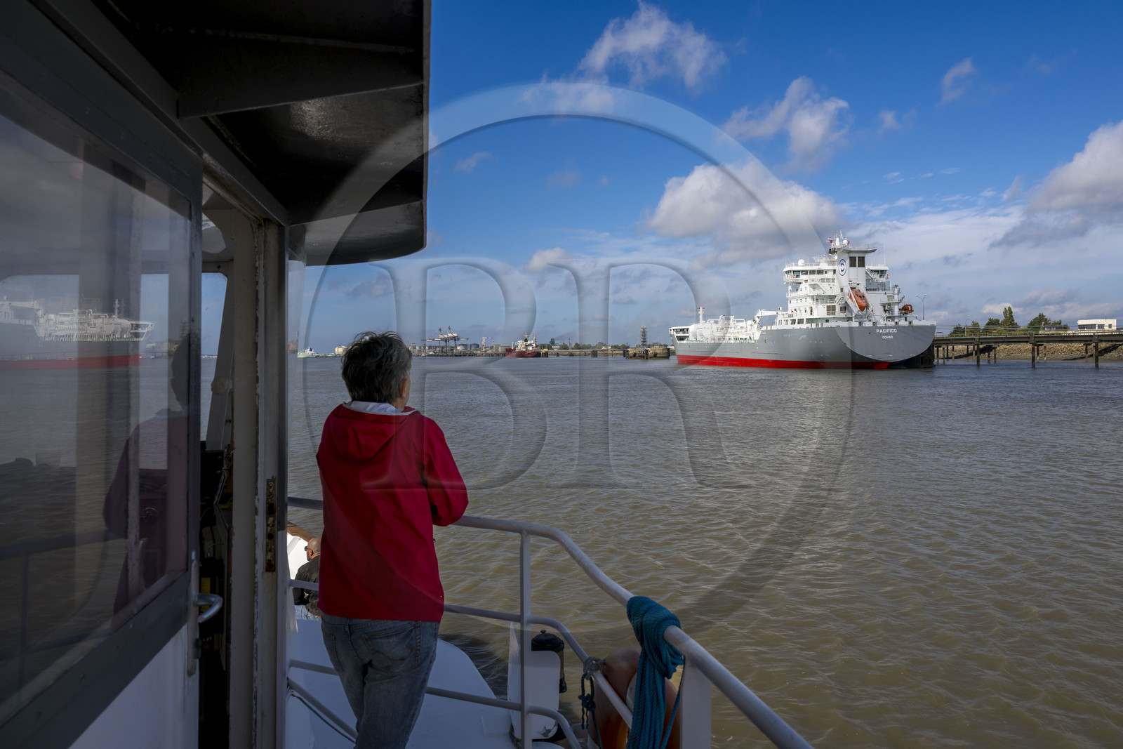France, Loire-Atlantique (44), Estuaire de la Loire, Saint-Nazaire, Chimiquier au Grand port maritime de Nantes-Saint-Nazaire à Montoir-de-Bretagne