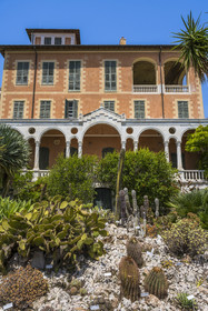 Italie, Ligurie, Province d'Imperia, Vintimille, Jardin botanique Hanbury, Palazzo Orengo
