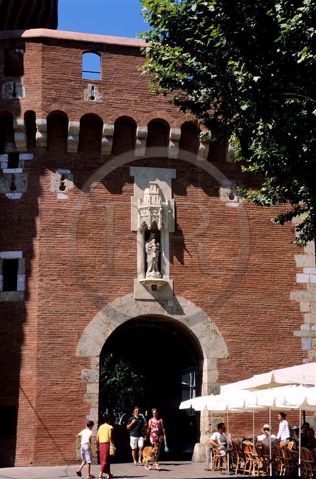 France, Pyrénées-Orientales (66), Perpignan, le Castillet, témoin des anciennes murailles