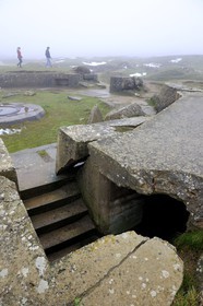 France, Calvados, Grandcamp Maisy, Pointe du Hoc blockhaus