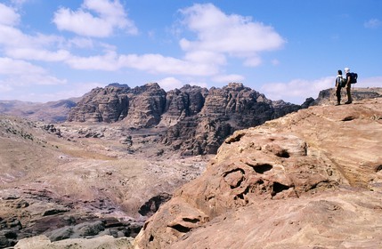 Jordan, Petra, mountains of Umm Al Biyarah