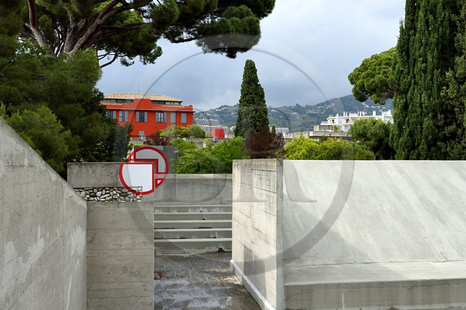 France, Alpes-Maritimes (06), Nice, colline de Saint-Barthélémy, Villa Arson, Centre National d'Art Contemporain, inauguré en 1972, architecte Michel Marot