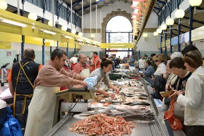 France, Morbihan, Gulf of Morbihan (Golfe du Morbihan), Vannes, the fish market