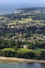 United Kingdom, England, Hampshire, Isle of Wight, Bembridge (aerial view)