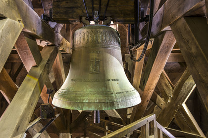 France, Ille et Vilaine, Cote d'Emeraude (Emerald Coast), Saint Malo, Saint-Vincent Cathedral of Saint-Malo, one of the five bells