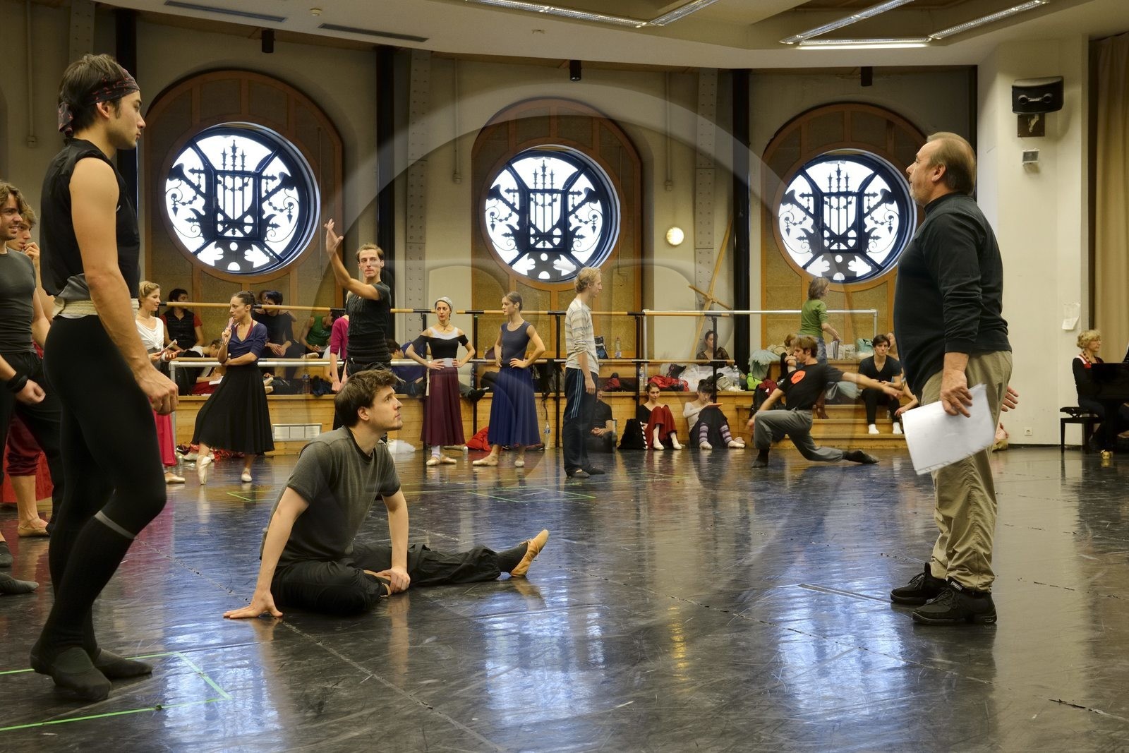 France, Paris (75), Opéra Garnier, répetition de Don Quichotte, assistant maitre de ballet Fabrice Bourgeois France, Paris (75), Opéra Garnier, répetition de Don Quichotte, assistant maitre de ballet Fabrice Bourgeois