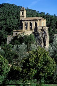 France, Drome, Drome Provencale, Pierrelongue, percherd church in Les Baronnies