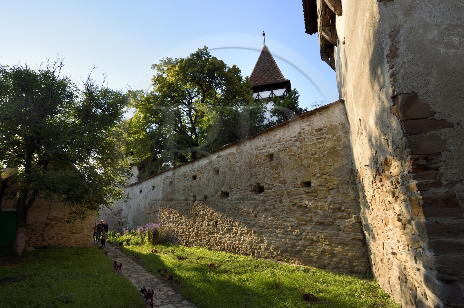 Roumanie, Transylvanie, Cincsor, église fortifiée du XIIIème siècle