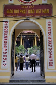 Vietnam, Hanoï, pagode des Ambassadeurs (Chua Quan Su) siège officiel de bouddhisme à Hanoï