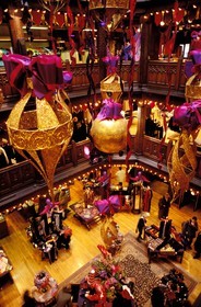 United Kingdom, London, Christmas shopping, inside Liberty store on Regent street