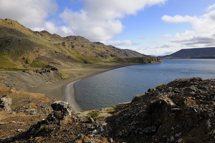 Iceland, Reykjavik region, Krisuvik Valley, Kleifarvatn Lake