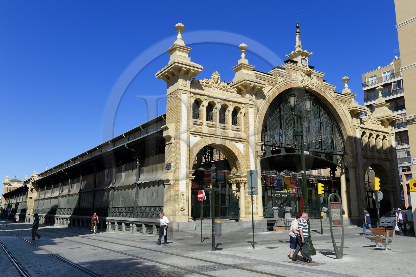 Espagne, Aragon, Saragosse, Mercado de Lanuza, marché central