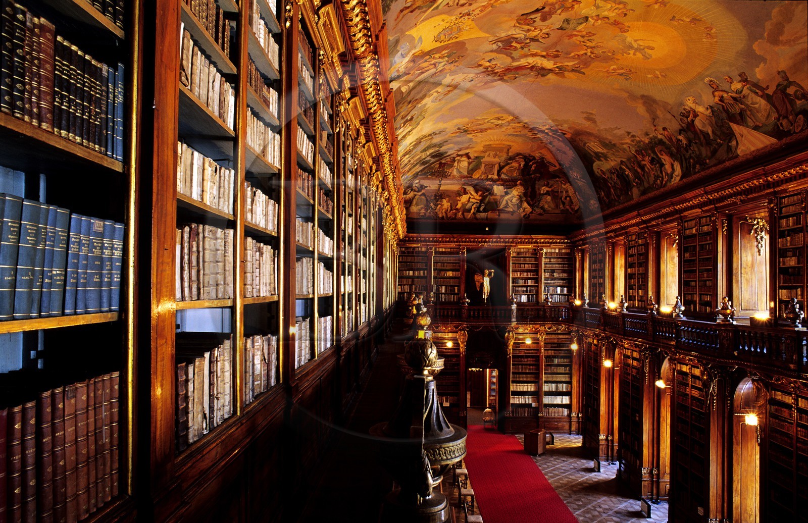 République Tchèque, Prague, la bibliothèque philosophique du monastère de Strahov