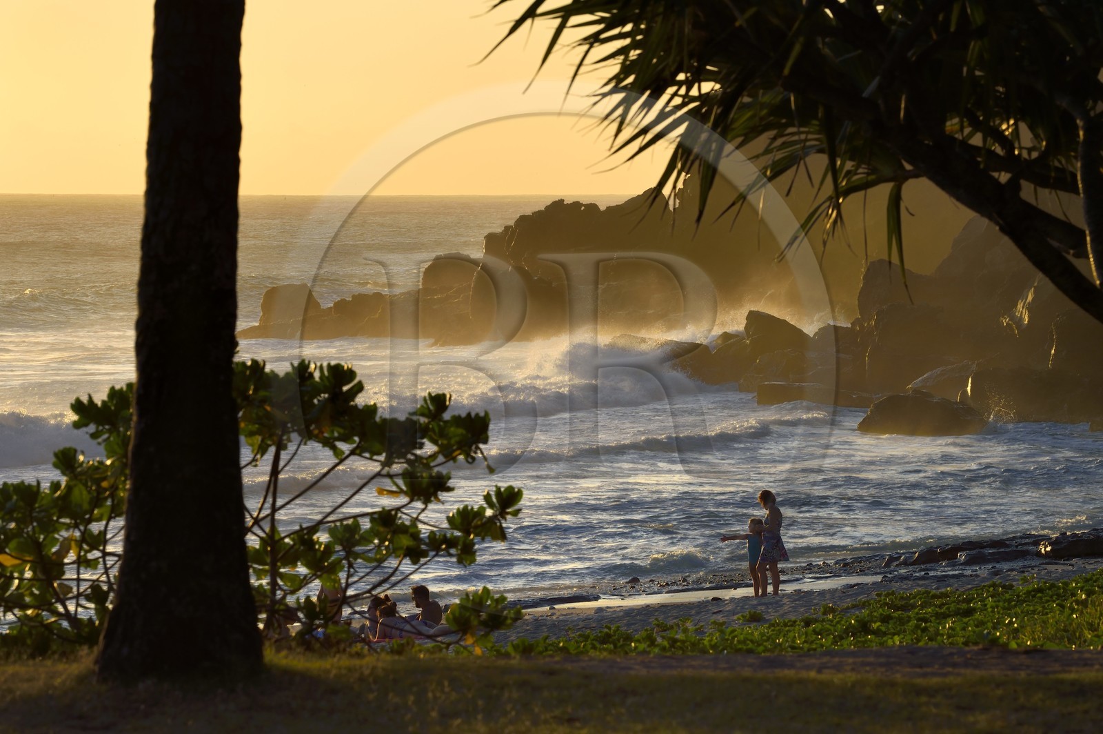 France, Ile de la Reunion, Petite-Ile sur la côte sud, plage de Grand-Anse