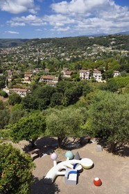 France, Alpes-Maritimes, Saint Paul de Vence, International Biennale of Saint-Paul de Vence, Moon in the Tree (2018) work by Martine Feipel and Jean Bechameil