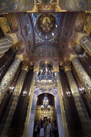 Romania, Wallachia, Muntenia, Arges County, the Curtea de Arges monastery from the early 16th century is now an Episcopal church which houses the necropolis of the early kings of Romania