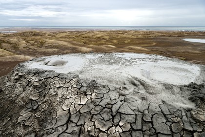 Azerbaïdjan, Gobustan, Parc national de Gobustan, volcans de boue