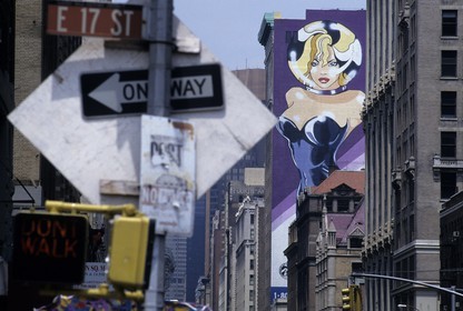 United States, New York City, Manhattan, Midtown, fresco in South Park Avenue