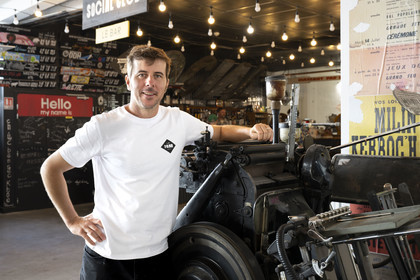 France, Finistère, Brest, PAM, a former printing works that became a third place, Antoine Horellou co-founder of LaPam