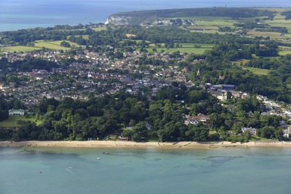 Royaume-Uni, Angleterre, Hampshire, Ile de Wight, Bembridge (vue aérienne)