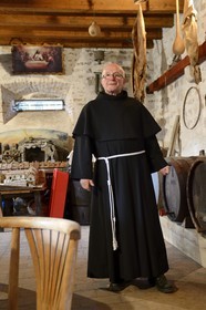 Croatia, Dalmatia, Dalmatian Coast, Ugljan Island, Preko, Franciscan Monastery on the Galovac island, brother Bozo Susic