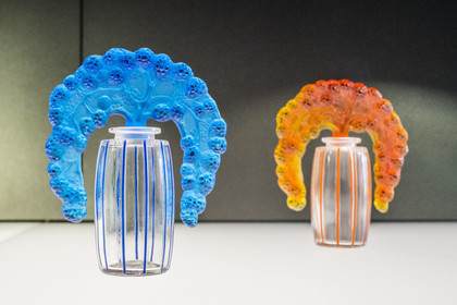 France, Bas-Rhin, Wingen-sur-Moder, Lalique museum, perfume tiaras bottles