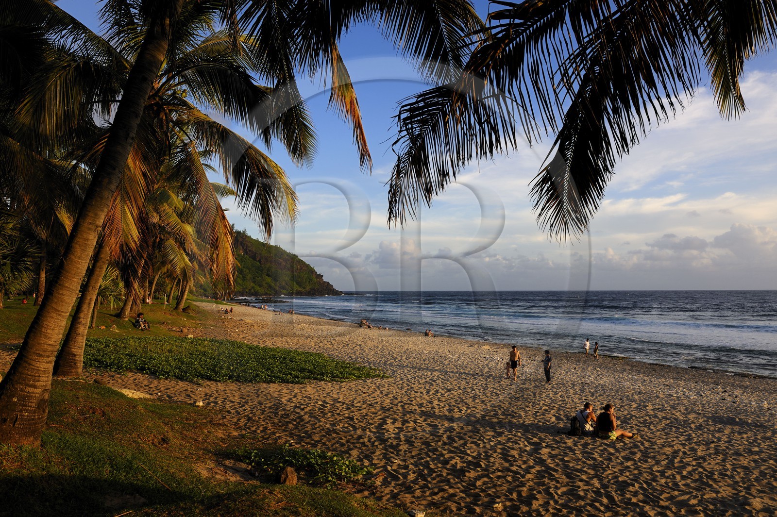 France, île de la Réunion, la côte sud, plage de Grande-Anse