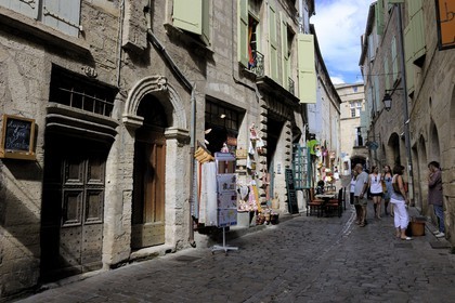 France, Herault, Pezenas, old city, rue de la Foire (Fair street)