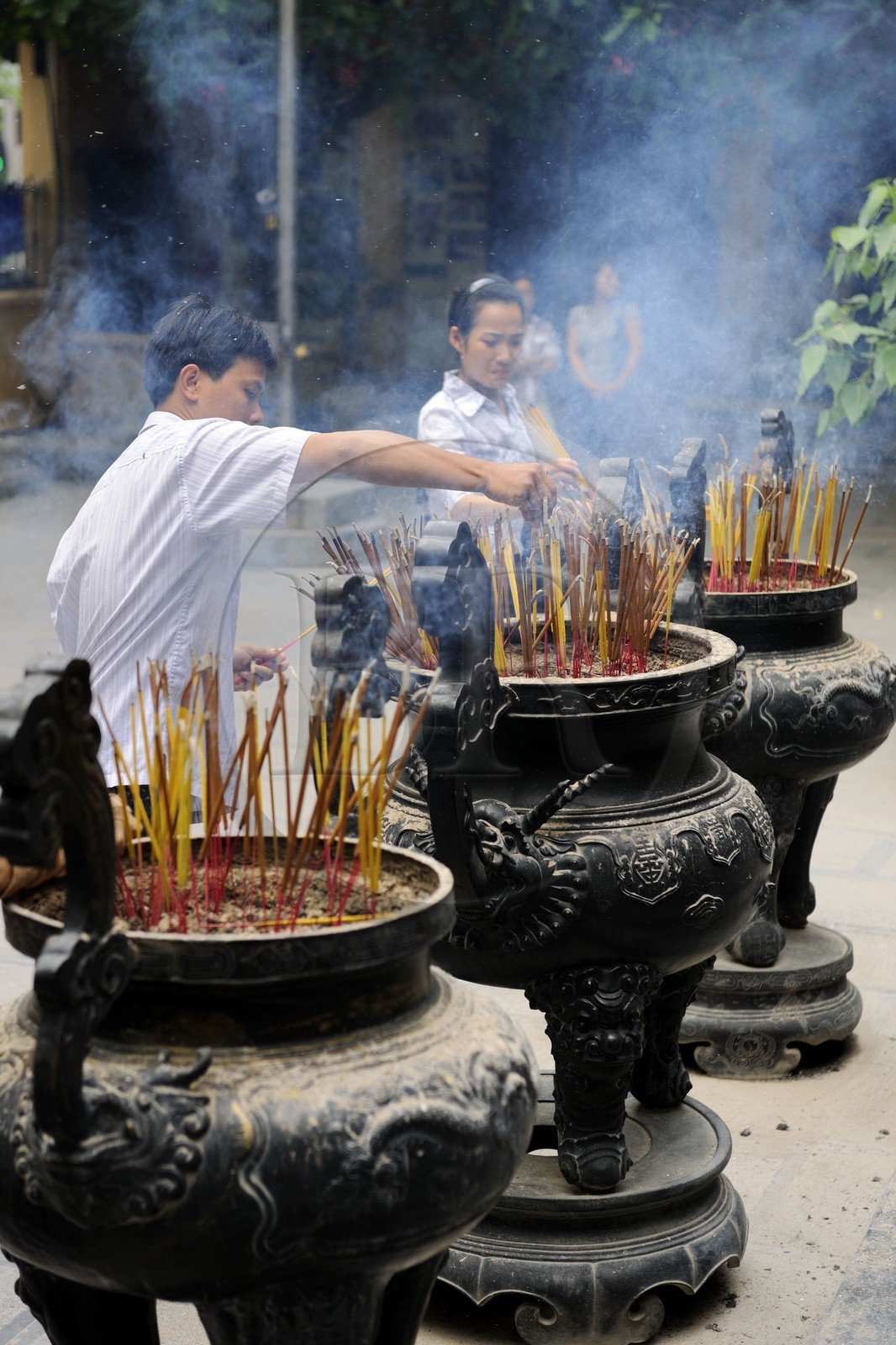 Vietnam, Hanoï, pagode des Ambassadeurs (Chua Quan Su) siège officiel de bouddhisme à Hanoï