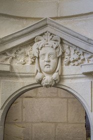 France, Gironde, Verdon sur Mer, lighthouse of Cordouan, listed as World Heritage by UNESCO, the king's apartment (1st floor)