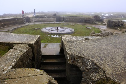 France, Calvados, Grandcamp Maisy, Pointe du Hoc blockhaus