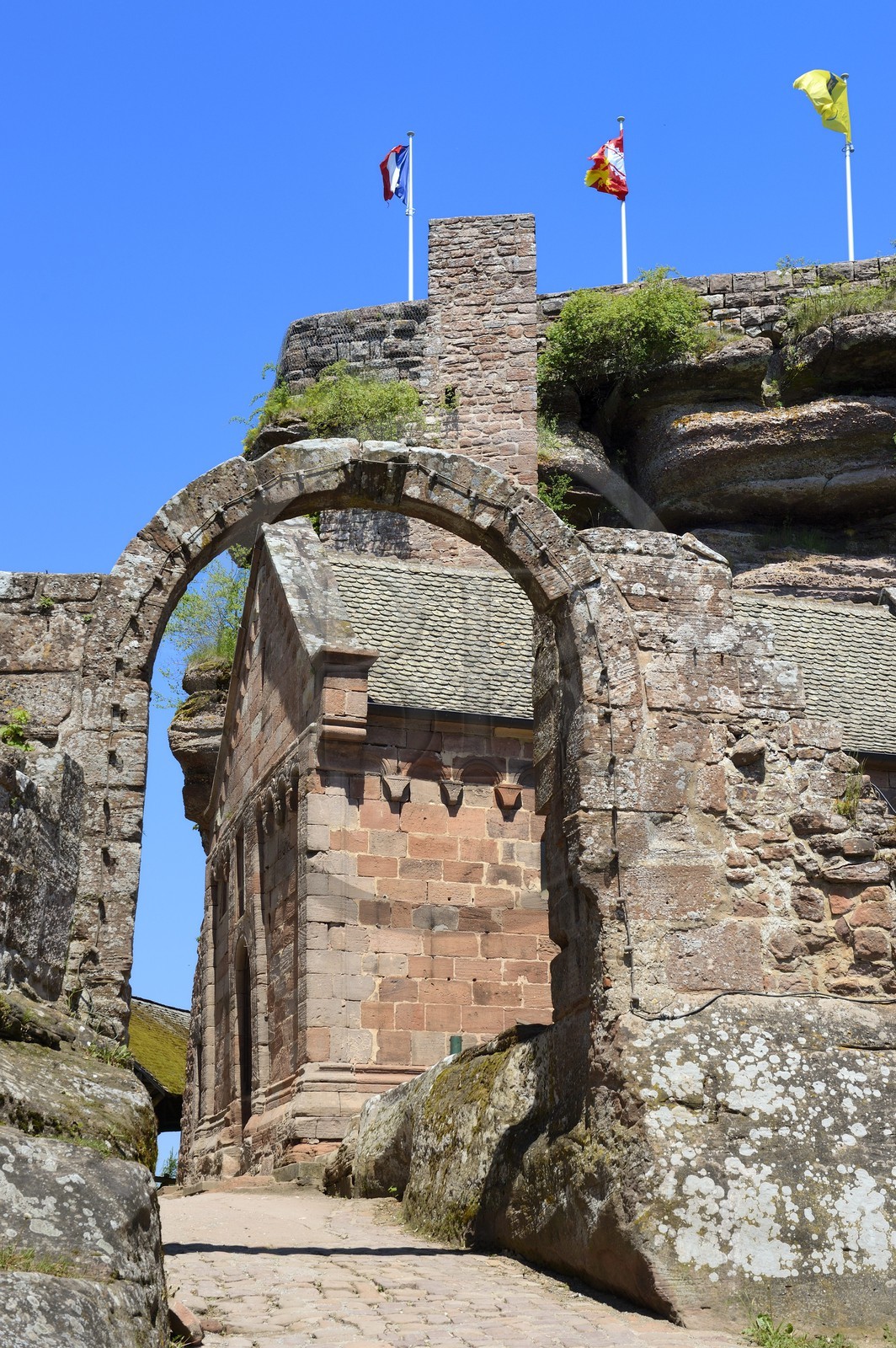 France, Bas Rhin, Saverne, Haut Barr castle dated 11th to 14th century