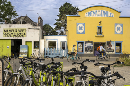 France, Morbihan (56), Ile de Groix, Le Bourg, le Cinéma des Familles, cinéma associatif géré par l'association Cinéf'iles