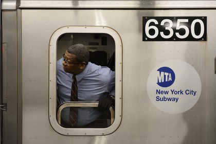 Etats-Unis, New York, Manhattan, cabine du controleur du metro