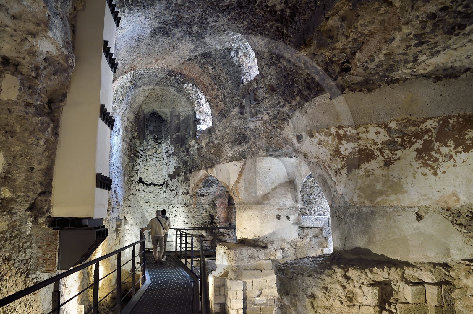 Italy, Sicily, Catania, Baroque city listed as UNESCO World Heritage, the Roman theater, the paradoi