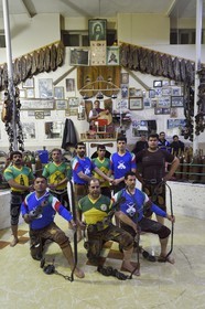 Iran, Isfahan Province, Isfahan, home of force (Zurkhaneh) where traditional Iranian national sport called Varzesh-e Pahlavani (Pahlevani and zoorkhaneh rituals) is practiced