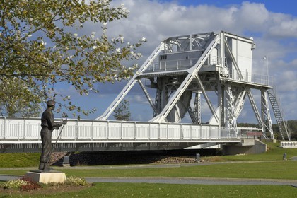 France, Calvados, bridge of Ranville Benouville, Pegasus Bridge (World War II)