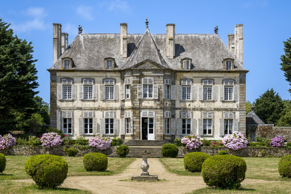 France, Ille et Vilaine, Cote d'Emeraude (Emerald Coast), Saint Malo, malouinière de la Chipaudière built by shipowner and privateer François-Auguste Magon de la Lande at the beginning of the 18th century