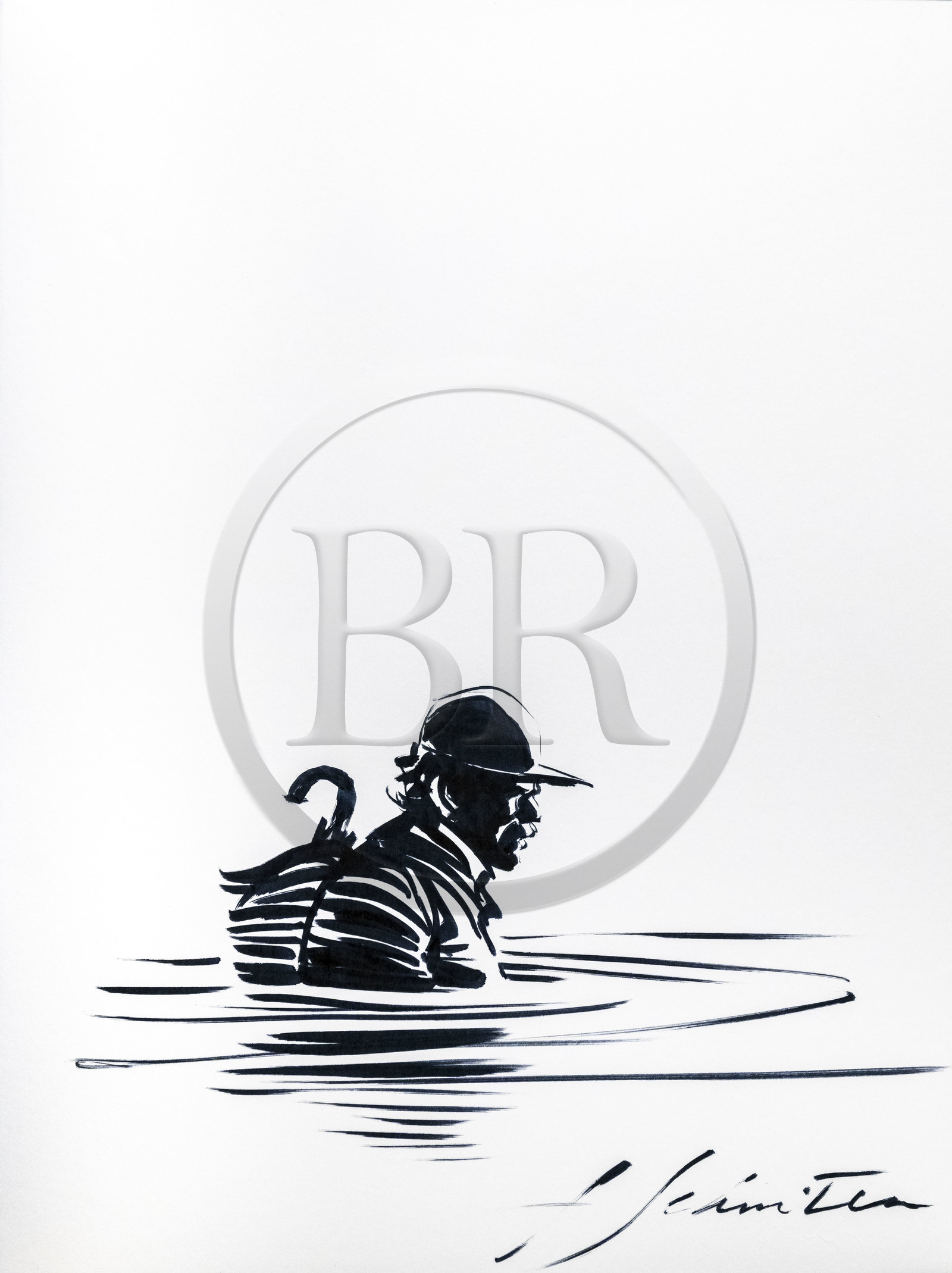 France, Paris (75), dédicace du livre Sur les chemins noirs de Sylvain Tesson par le dessinateur et auteur de bande-dessinée François Schuiten