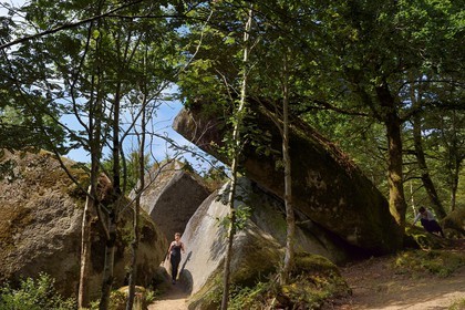 France, Finistère (29), parc naturel régional d'Armorique, Huelgoat, chaos granitique de la forêt du Huelgoat