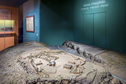 France, Paris (75), Hotel des Invalides, Musée de l'Armée, Musée des Plans-Reliefs, maquette de la citadelle de Mont-Dauphin réalisée en en 1709