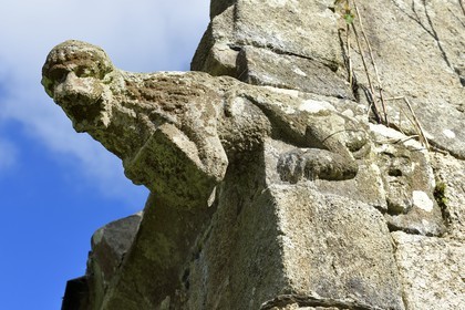 France, Finistère (29), environs de Plouguernau, sculpture de la Chapelle du Traon