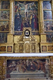 France, Var, Provence Verte, Saint Maximin la Sainte Baume, Sainte Madeleine basilica, the altar of the Chapel of Corpus Domini